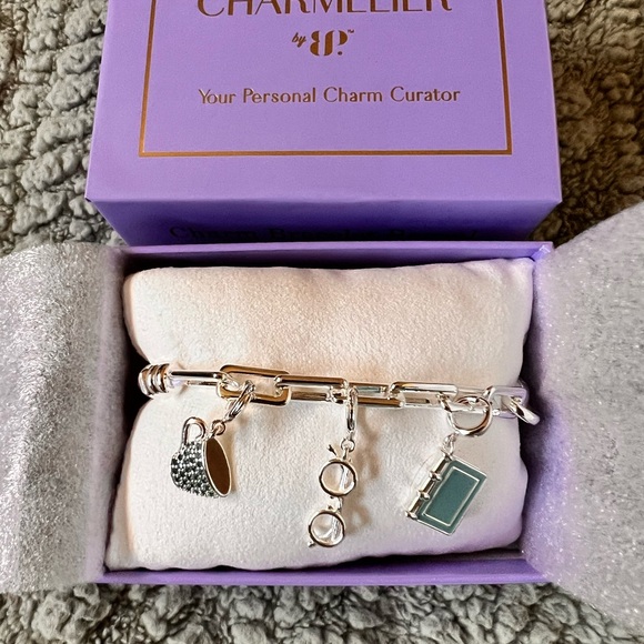 bp Jewelry - BP Charmelier Bracelet. Bookworm Bliss.
